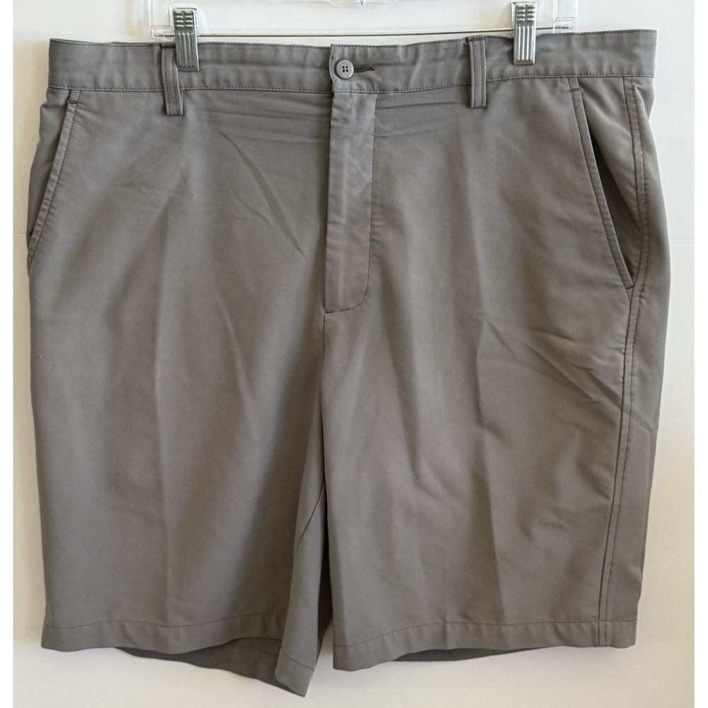 Footjoy Flat Front Golf Shorts Men's Size 38 Gray Polyester Blend‎ Stretch